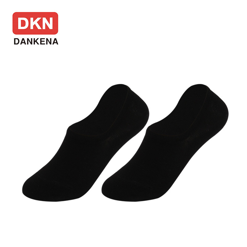 DANKENA 10 Pairs Invisible Silicone Non-slip Socks Shallow Mouth Solid Color Socks Boat Socks Wholesale